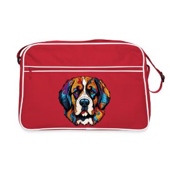 Dog Comic - Retro Bag - red/white - Front