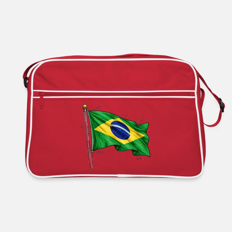 Drapeau du Brésil Sac Retro
