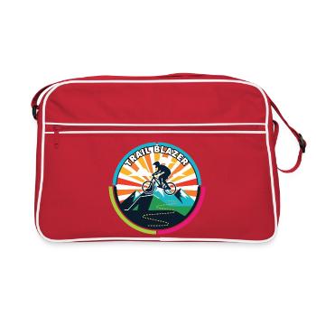 Trail Blazer Mountain Bike Enduro MTB Ride Motif - Retro Bag - red/white - Front