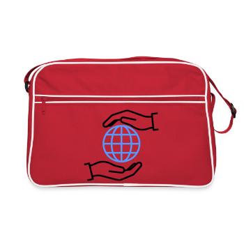 Globe Hands Out Global - Sac Retro - rouge/blanc - Devant