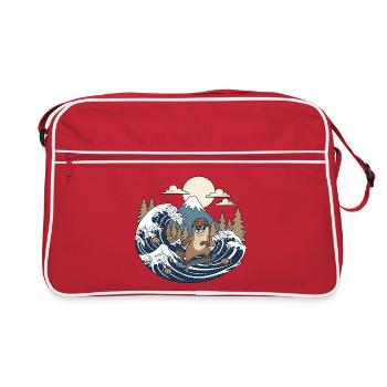 Kawaii Skateboard Bieber - Sac Retro - rouge/blanc - Devant