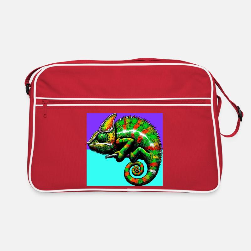 Chamäleon Retro Tasche