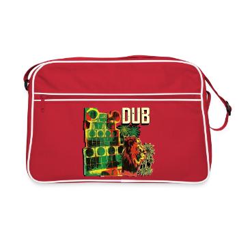 Dub Reggae Soundsystem Session - Retro Bag - red/white - Front