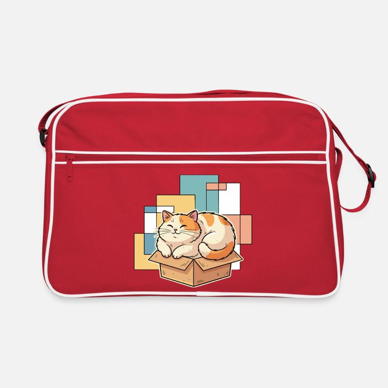 Le bonheur du chat dans une boîte Sac Retro