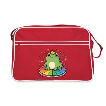 Mois de la fierté LGBT - Princesse gay - Sac Retro - rouge/blanc - Devant