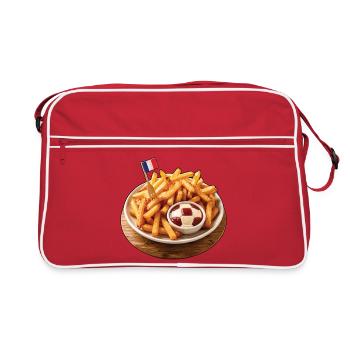 Frites foot et soirée de match - Retro Bag - red/white - Front