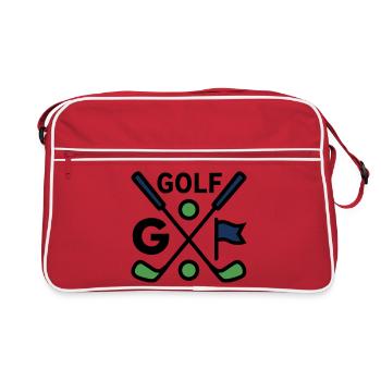 Golf Clubs Golf Club Excursion masculine - Sac Retro - rouge/blanc - Devant