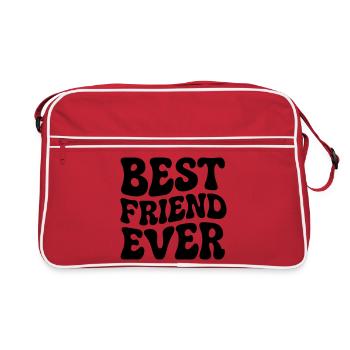 Meilleur ami de tous les temps - Sac Retro - rouge/blanc - Devant