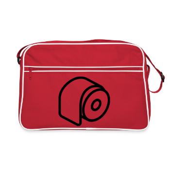 rouleau papier toilette - Sac Retro - rouge/blanc - Devant