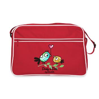 Dody & Dots - Icône par mycolourdots - Sac Retro - rouge/blanc - Devant