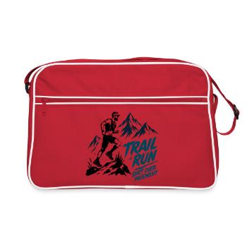 Trail Run. Dirt Over Pavement - Retro Bag - red/white - Front