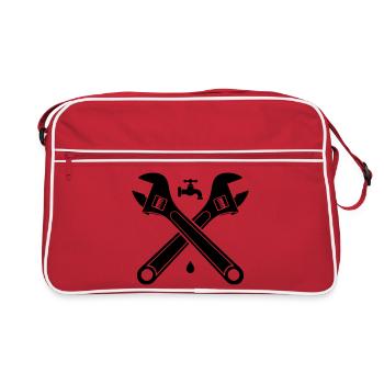 Robinet de clés de plomberie - Sac Retro - rouge/blanc - Devant