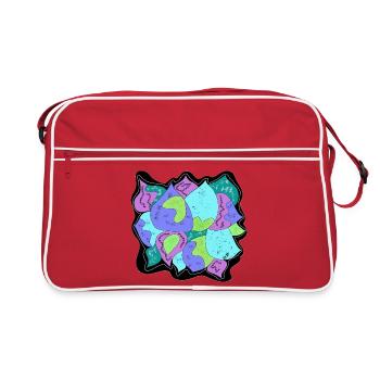 Color Blossoms Patchwork - Retro Bag - red/white - Front