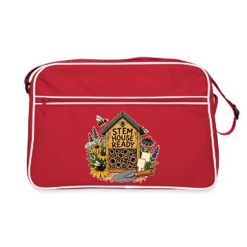 STEM HOUSE READY Plants - Retro Bag - red/white - Front