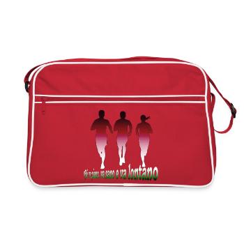 Chi va piano, va sano e va lontano - Retro Tasche - Rot/Weiß - Vorne