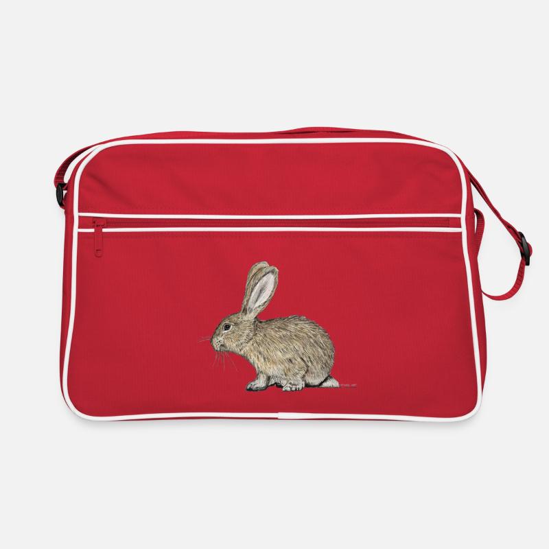 Rabbit/Kaninchen Retro Tasche