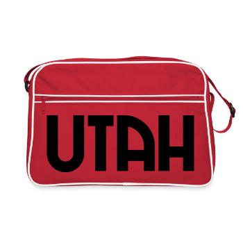 Utah - Salt Lake City - États-Unis - Amérique - Amérique - Sac Retro - rouge/blanc - Devant
