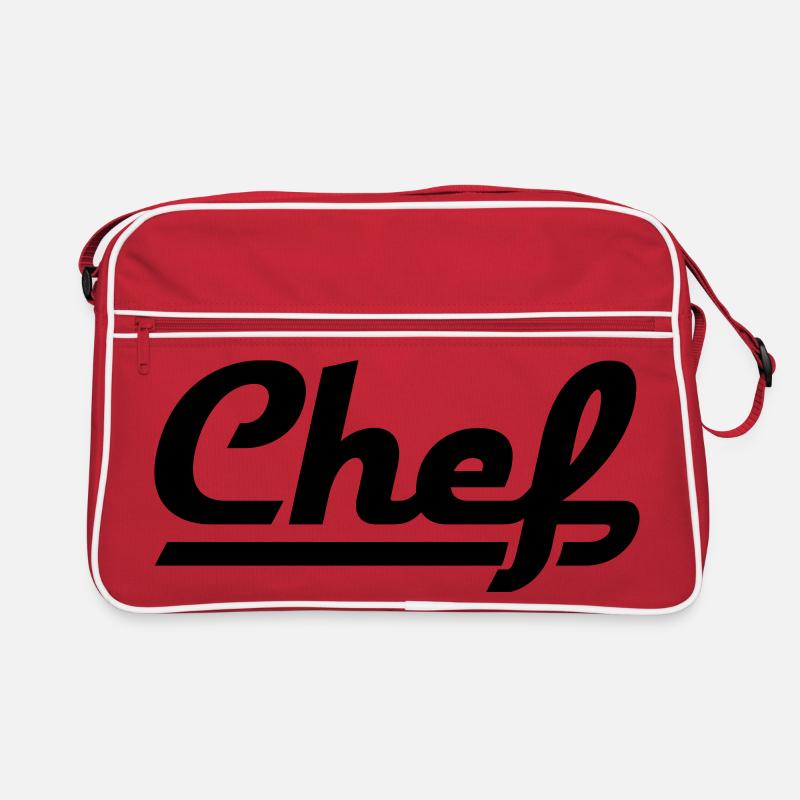 Chef - Retro Tasche - Rot/Weiß
