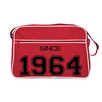 1964 Geburtstagsgeschenk - Retro Tasche - Rot/Weiß - Vorne