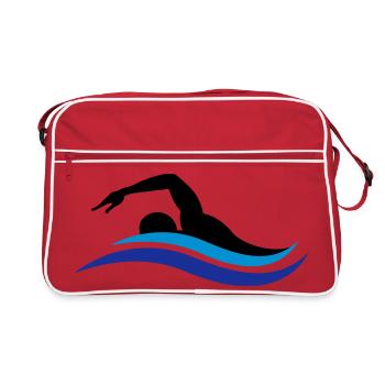 swimmer - Retro Bag - red/white - Front