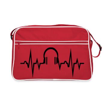 musique - Sac Retro - rouge/blanc - Devant
