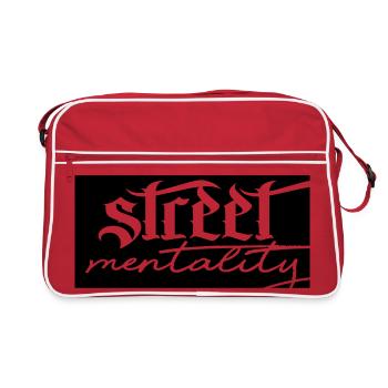 street mentality - Retro Tasche - Rot/Weiß - Vorne