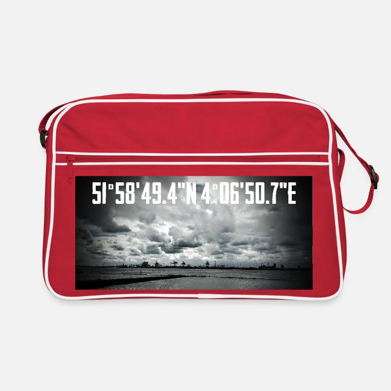 Coastal coordinates with industrial landscape Retro Bag
