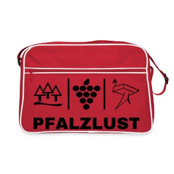 Pfälzer Life Style - Retro Tasche - Rot/Weiß - Vorne