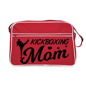 Maman kickboxeuse - Sac Retro - rouge/blanc - Devant
