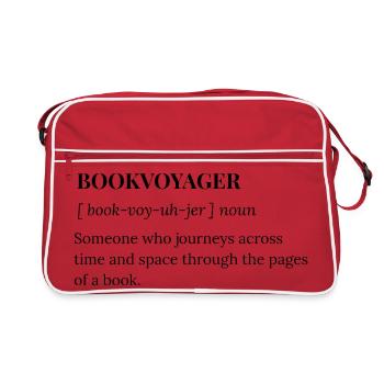 Book Voyager: Journey Through Pages - Retro Bag - red/white - Front