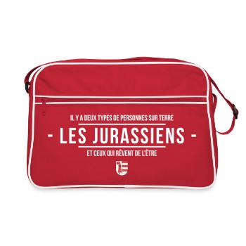 Il Y A Deux Types De Personnes Sur Terre Les Ju... - Sac Retro - rouge/blanc - Devant