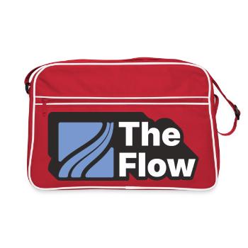 The Flow Pattern Design - Retro Bag - red/white - Front