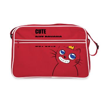 cute but psycho - Sac Retro - rouge/blanc - Devant