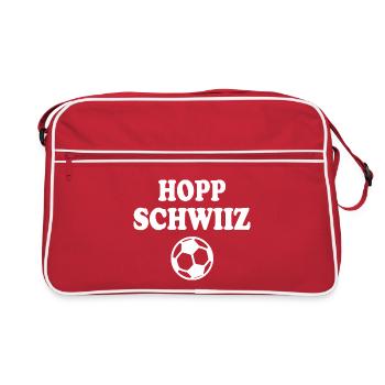 Hopp schwiiz - Sac Retro - rouge/blanc - Devant