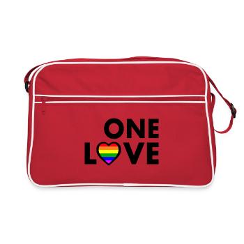 One love - Sac Retro - rouge/blanc - Devant