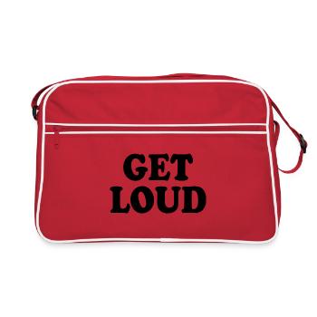 Get loud - Retro Bag - red/white - Front