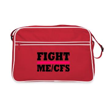 Me/cfs - fight me/cfs - Retro Bag - red/white - Front