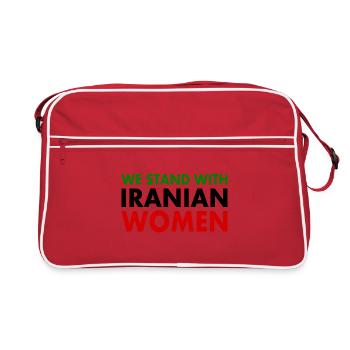 We stand with iranian women - Sac Retro - rouge/blanc - Devant
