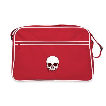 Skull - Retro Bag - red/white - Front