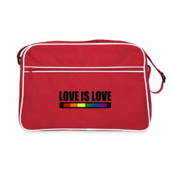 Love is love - Sac Retro - rouge/blanc - Devant