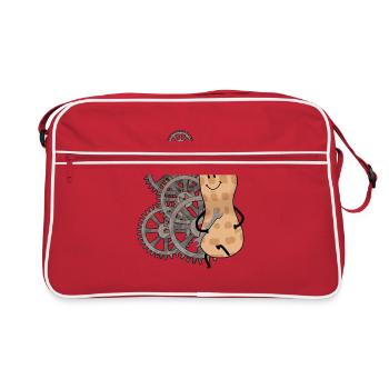 Engrenage Engrenage Clé cacahuète Roue - Sac Retro - rouge/blanc - Devant