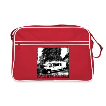 Campeur - Sac Retro - rouge/blanc - Devant
