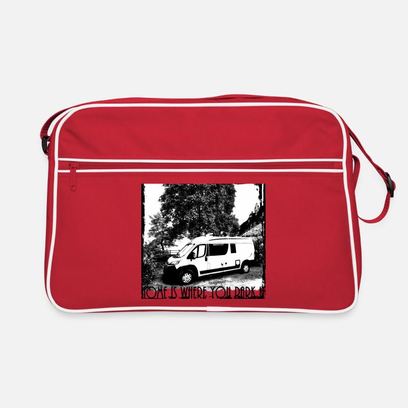 Camper - Retro Tasche - Rot/Weiß