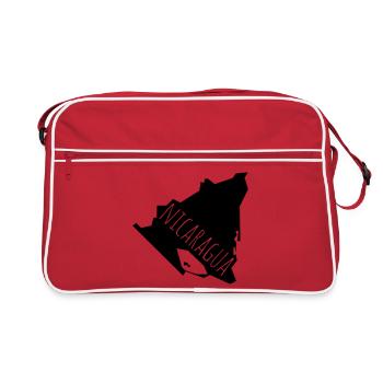 nicaragua - Retro Tasche - Rot/Weiß - Vorne