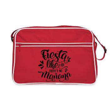 fiesta like there's no manana - Retro Bag - red/white - Front