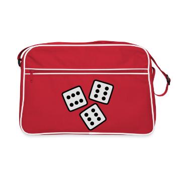 Dice - 18 ans Anniversaire - Sac Retro - rouge/blanc - Devant