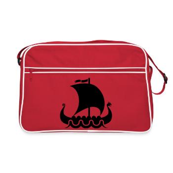 vikings viking - Sac Retro - rouge/blanc - Devant