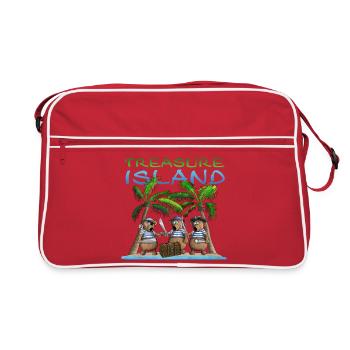 Treasure Island - Les pirates trouvent un trésor - Sac Retro - rouge/blanc - Devant