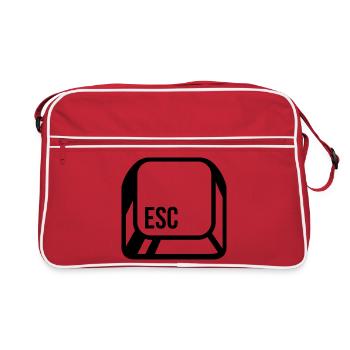 Computer - Retro Tasche - Rot/Weiß - Vorne