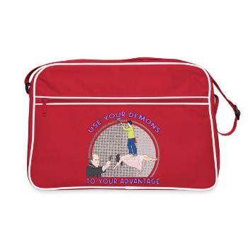 Utilisez vos démons à votre avantage - Sac Retro - rouge/blanc - Devant